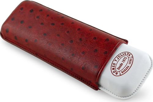 Romeo y Julieta Gerçek Deri Puro Kılıfı İkili 64 Ring - Kahve