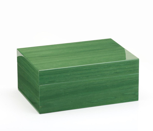 Italy Handmade Humidor Puro Kutusu - Roma Collection- Green Veined- 50's