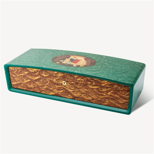 Special Edt. Cigar-Cuba Puro Kutusu Humidor Yeşil 200s