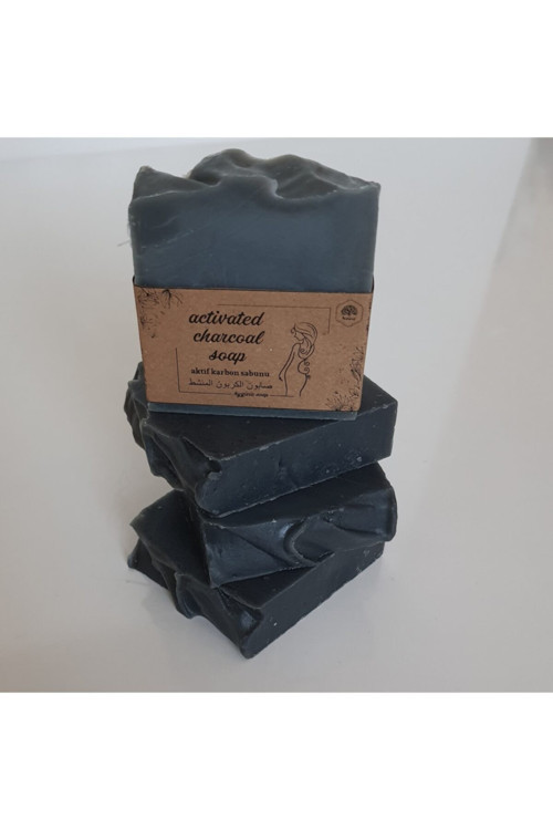 Asklepios Organik El Yapımı Kömür ( Aktif Carbon) Sabunu 10 Adet X 100 Gr