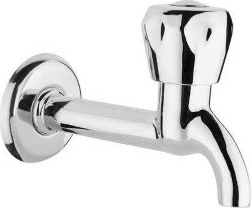 Klasik Musluk Uzun Başlık Kırmızı Sıcak Su Topbaş Topaç Koç Başlık Duvardan Tek Giriş Aynasız