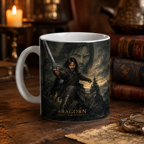 Aragorn Temalı Fantastik Kupa Bardak