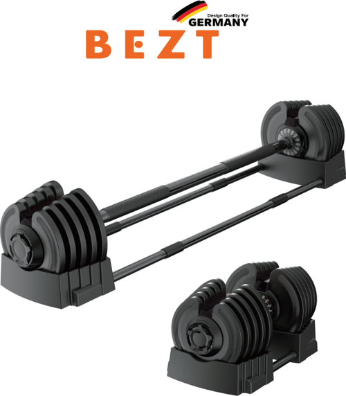 Premium Sports Ayarlanabilir 2 in 1 Halter Dambıl Seti 40kg SİYAH