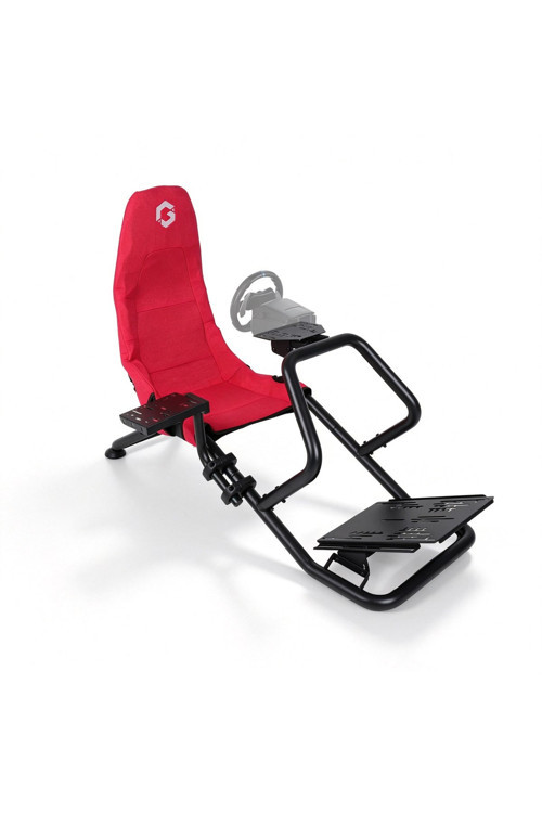 GOFPR-6021 Flex Pro Yarış Oyun Simülatörü Kokpiti - Kırmızı/Siyah