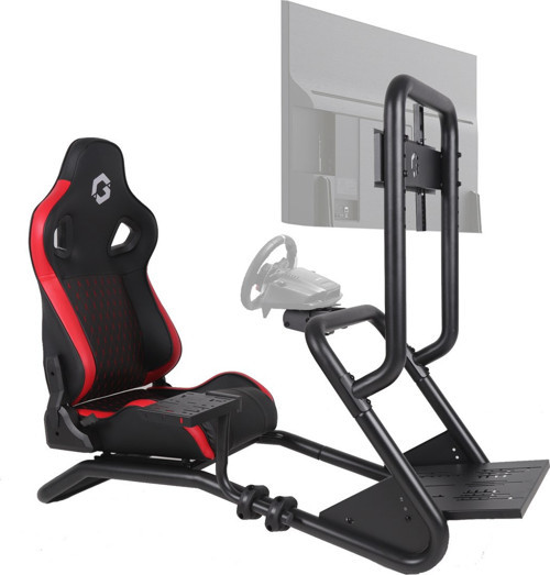 GOMPRX-6013 Master Pro X Yarış Oyun Simülörü Kokpiti - Kırmızı/Siyah