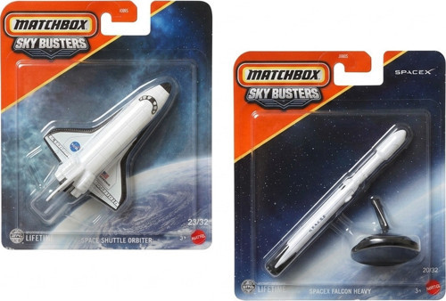 - Sky Busters 2 Model Set - Space Shuttle Orbiter & Spacex Falcon Heavy