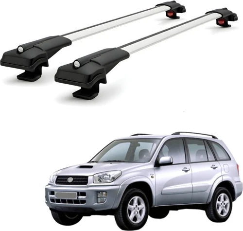 Toyota RAV4 XA20 2001-2005 için Ara Atkı Tavan Barı , Araca Özel , Kilitlenebilir Araç Üstü Ekipman Taşıma Barı (2 Adet)