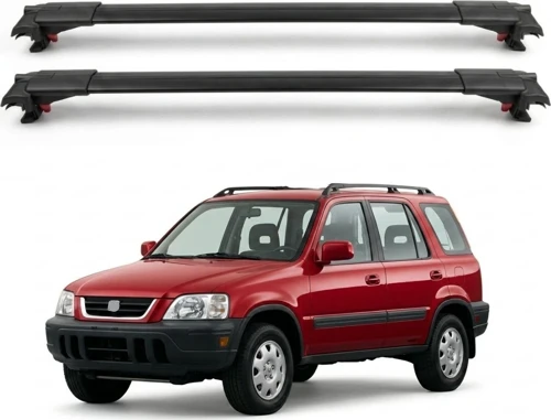 Honda CR-V CRV MK1 1997-2001 için Ara Atkı Tavan Barı , Araca Özel , Kilitlenebilir Araç Üstü Ekipman Taşıma Barı (2 Adet)