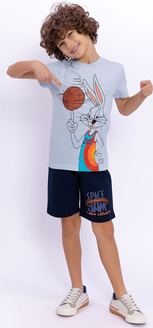 Bugs Bunny Lisanslı Space Jam Mavimelanj Erkek Çocuk Bermuda Takım