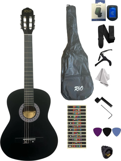 3/4 7 14 Yaş İçin Klasik Gitar Seti