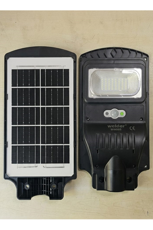 100W Solar Sokak Lambası 6500K Ip65 Sensörlü Uzaktan Kumandalı Güneş Enerjili Led Aydınlatma