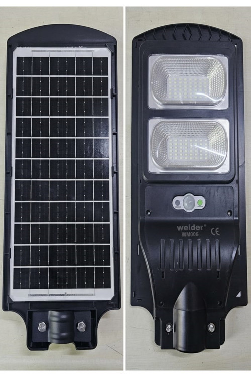 200W Solar Sokak Lambası 6500K Ip65 Sensörlü Uzaktan Kumandalı Güneş Enerjili Led Aydınlatma
