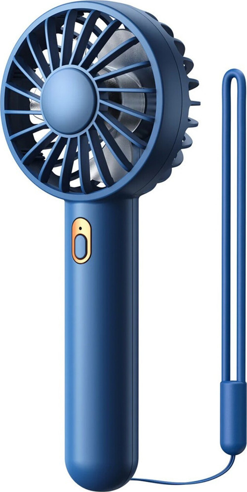 K30 Taşınabilir Şarjlı Mini El Vantilatörü 1800mAh 3 Kademeli Standlı Soğutucu Fan Lacivert