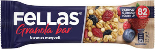 Kırmızı Meyveli Granola Bar 23gr