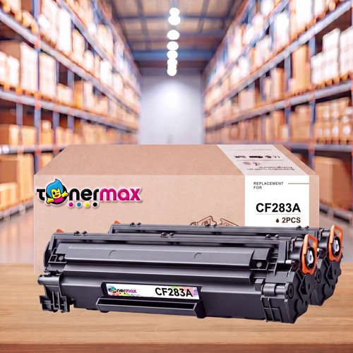 HP LaserJet Pro M127fn Muadil Toner Çipli CF283A 2'li 1.500 Sayfa