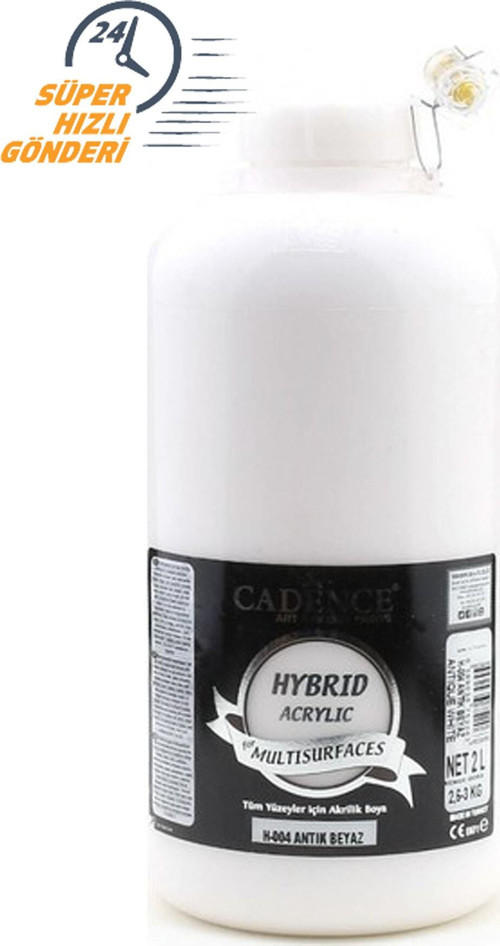 Antik Beyaz 2 Litre Multısurface Hybrıd Akrilik Boya H-004 C2.h-004