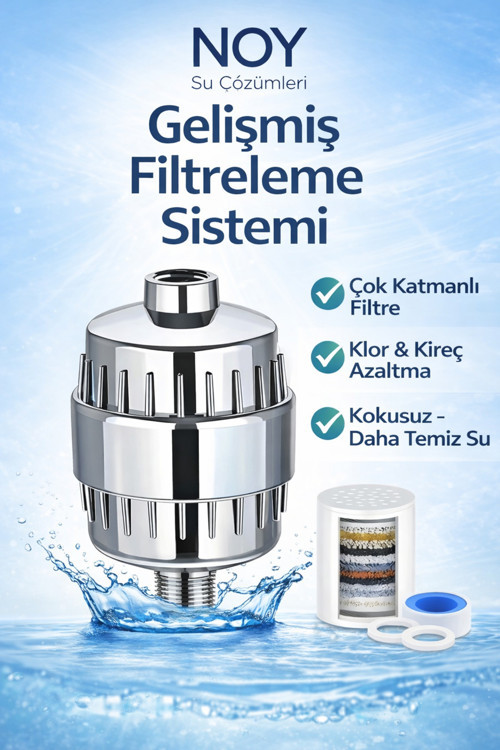 Filtreli Duş Başlığı Duş Sistemi Uyumlu Su Filtreleme Cihazi