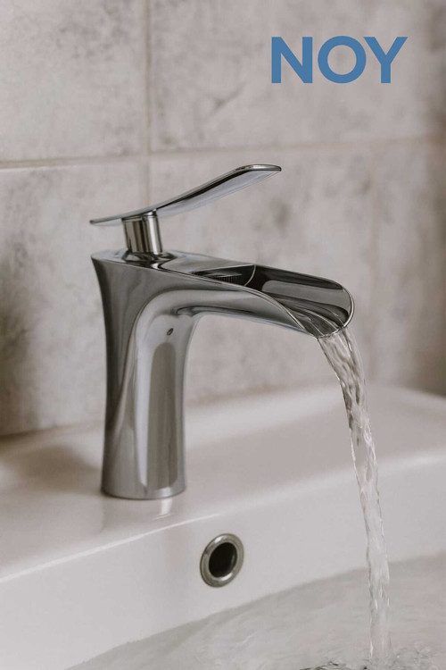 Lavabo Bataryası Krom Tek Kollu Su Tasarruflu Musluk Şelale Model Şık Tasarım