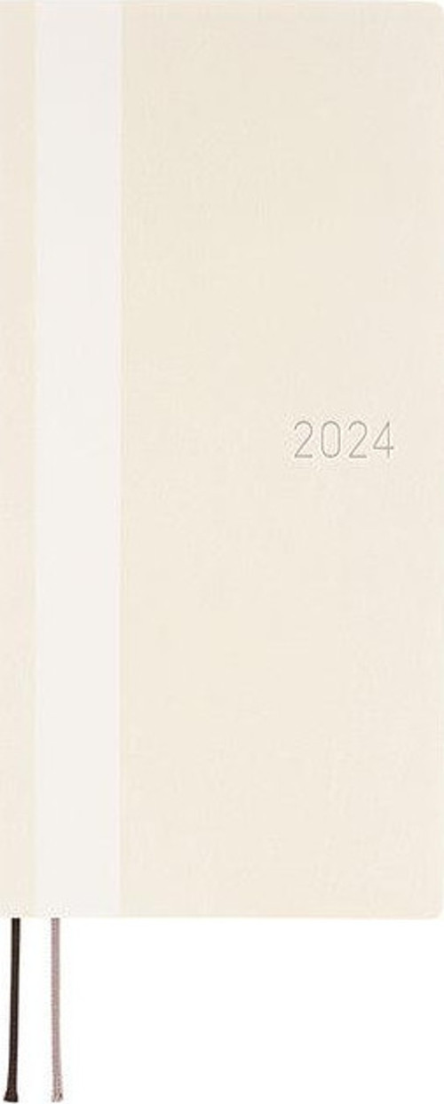 Techo Weeks Japanese Version 2024 Jan. Start White Line: Ivory