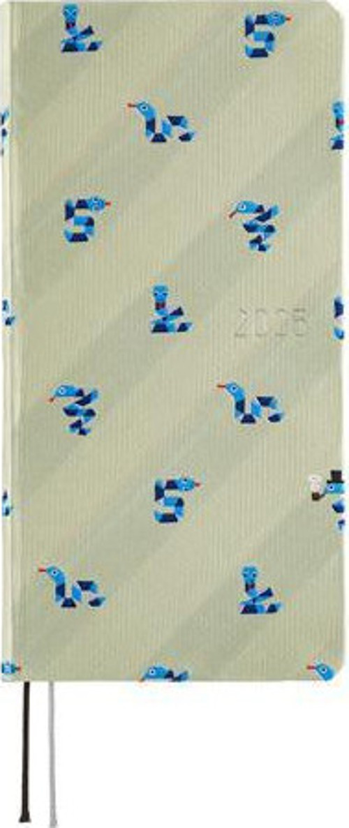 Techo Weeks 2025 Bow & Tie: Snake Toy April Starts Ajanda Planner