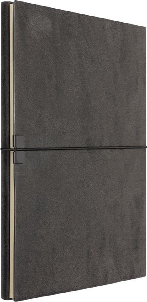 Kaksi A5 Tarihsiz Planlayıcı Termo Deri Yumuşak Kapak 2'li Siyah Defter