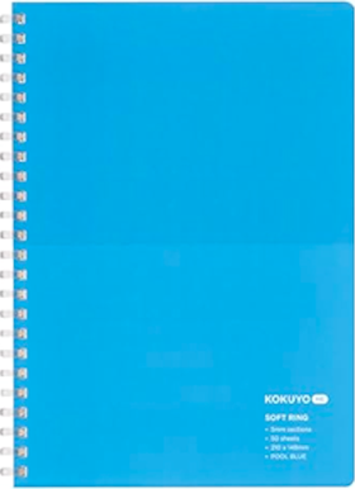 Me Limited Edition 2024 50 Yaprak, Soft Ring Telli, 5 mm Kareli, A5 Defter Pool Blue