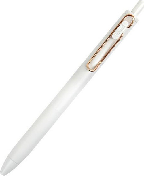 Uni-ball One Rose Gold Klips 0.5 mm Beyaz Jel Kalem