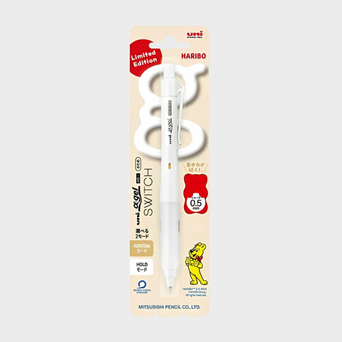 Uni-Ball Limited Edition Haribo Edition Switch Kurutoga & Hold 0.5 mm Cream