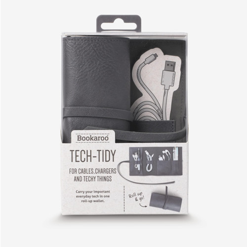 Bookaroo Travel Tech-Tidy Kablo Düzenleyici Charcoal