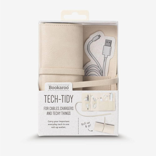 Bookaroo Travel Tech-Tidy Kablo Düzenleyici Cream