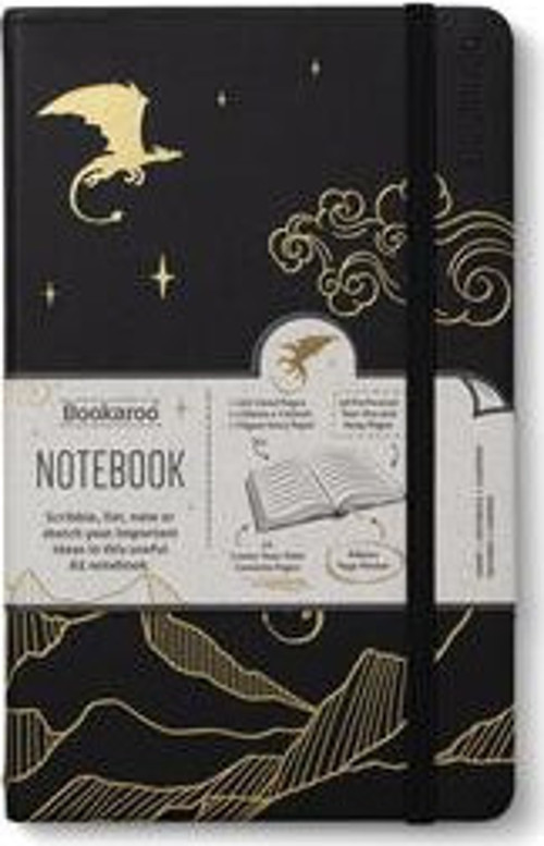 Bookaroo A5 Notebook Journal Çizgili Defter -Dragon