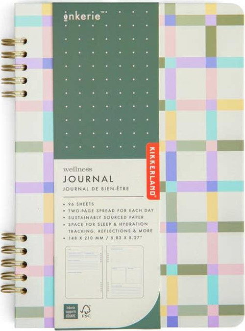 İnkerie Wellness Journal A5 Telli Yaşam Günlüğü