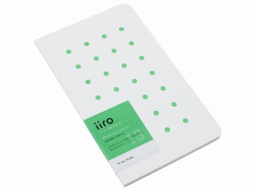 Iiro 13 Emerald Green Dot Çizgili Defter