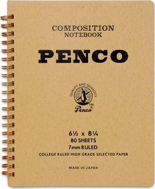 Coil Composition Notebook Natural/Kraft A5 Çizgili Telli Defter
