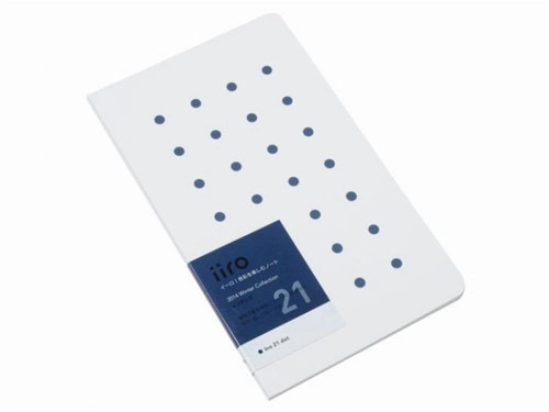 Iiro 21 Indigo Dot Çizgili Defter