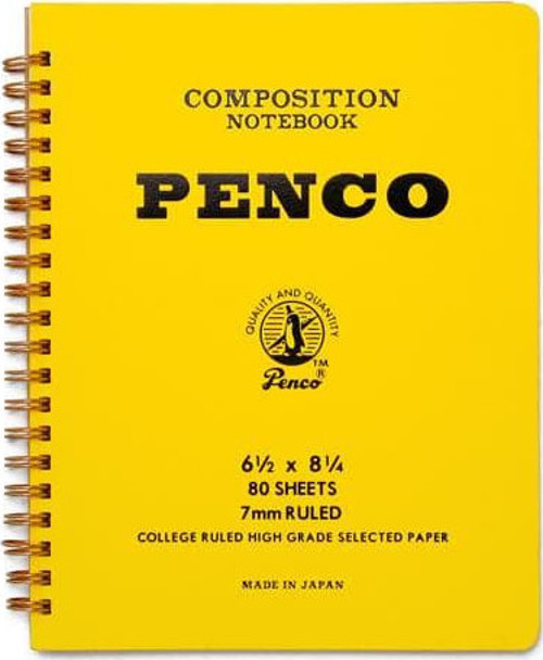Coil Composition Notebook Yellow A5 Çizgili Telli Defter