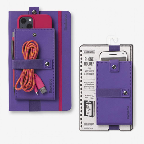 Bookaroo Phone Holder Defter Üstü Lastikli Telefon Tutucu - Purple