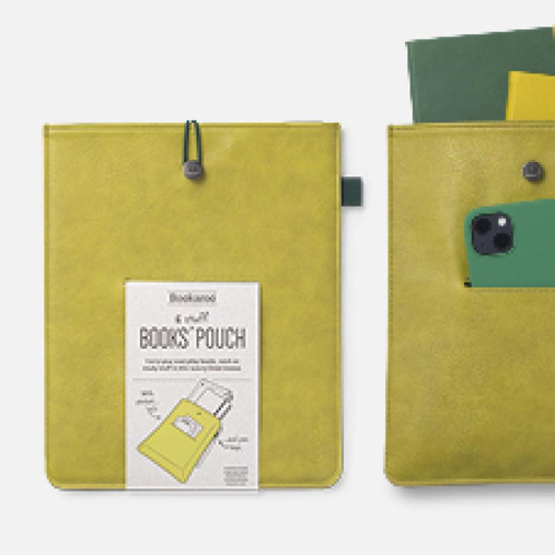 Bookaroo Books & Stuff Pouch Kitap&Defter Kılıfı Chartreuse