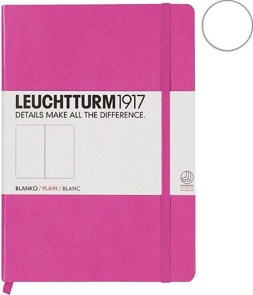 1917 Medium(A5) Sert Kapak, 251 Numaralandırılmış Düz Sayfa Defter Pink 339581