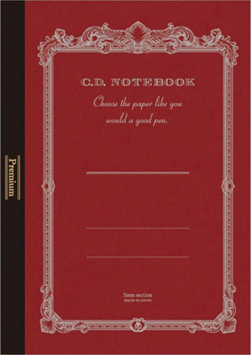 Premium CD B5 Defter Kırmızı Kareli