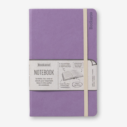 Bookaroo A5 Journal Çizgili Defter Aubergine