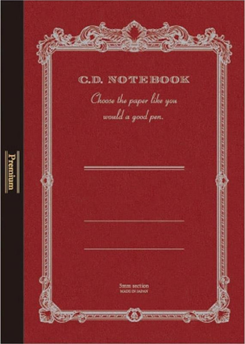 Premium CD A6 Defter Kırmızı Kareli