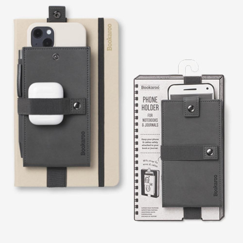 Bookaroo Phone Holder Defter Üstü Lastikli Telefon Tutucu - Charcoal