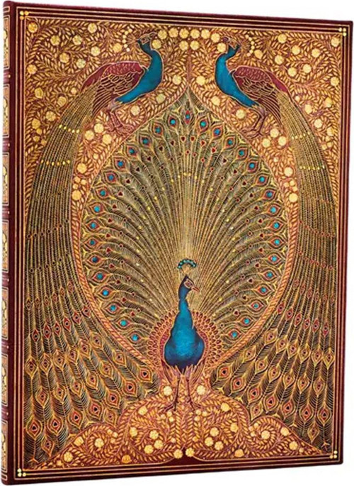 Hafiz s Peacocks Sert Kapak 13x18 Çizgisiz Defter PB9890-4