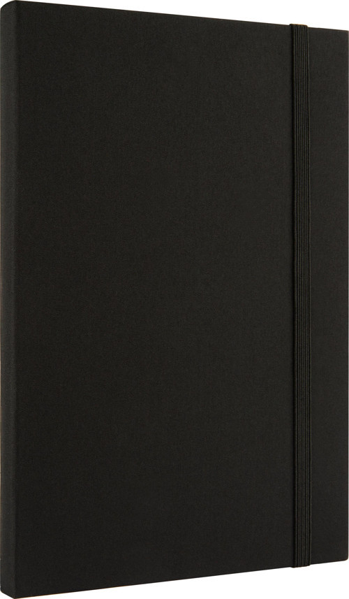 Sisu A5 Keten Kumaş Sert Kapaklı Defter Siyah
