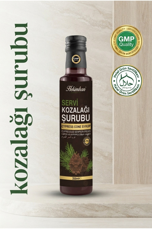 Hekimhan Servi Kozalağı Şurubu 350 ml – Doğal İçerikli Bitkisel Şurup