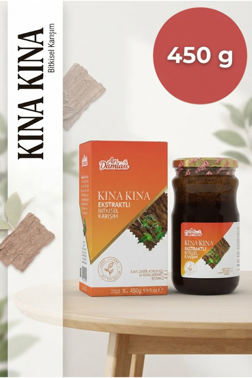 Premium Kına Kına Ekstraktlı Bitkisel Macun 450 g | Spirulina & Keçiboynuzu Unu İçeren Özel Formül | Geleneksel Bitkisel Karışım