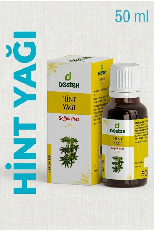 Soğuk Pres Hint Yağı 50 ml | Saf ve Doğal Premium Ürün-Çok Amaçlı Doğal Bakım Yağı