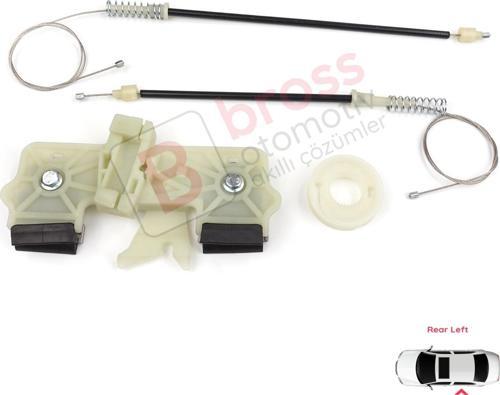 Ford Fiesta MK6 CB1 CCN JA8 JR8 2008-2017 4/5 Kapı 1568451 İçin Elektrikli Arka Sol Cam Kriko Tamir 