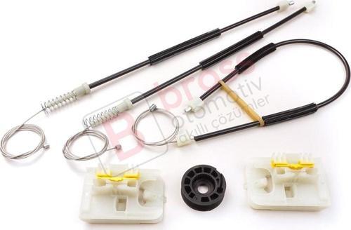 Ford Focus MK3 C346 2010-2019 4/5 Kapı BM51A23201 İçin Ön Sol Cam Kriko Tamir Seti